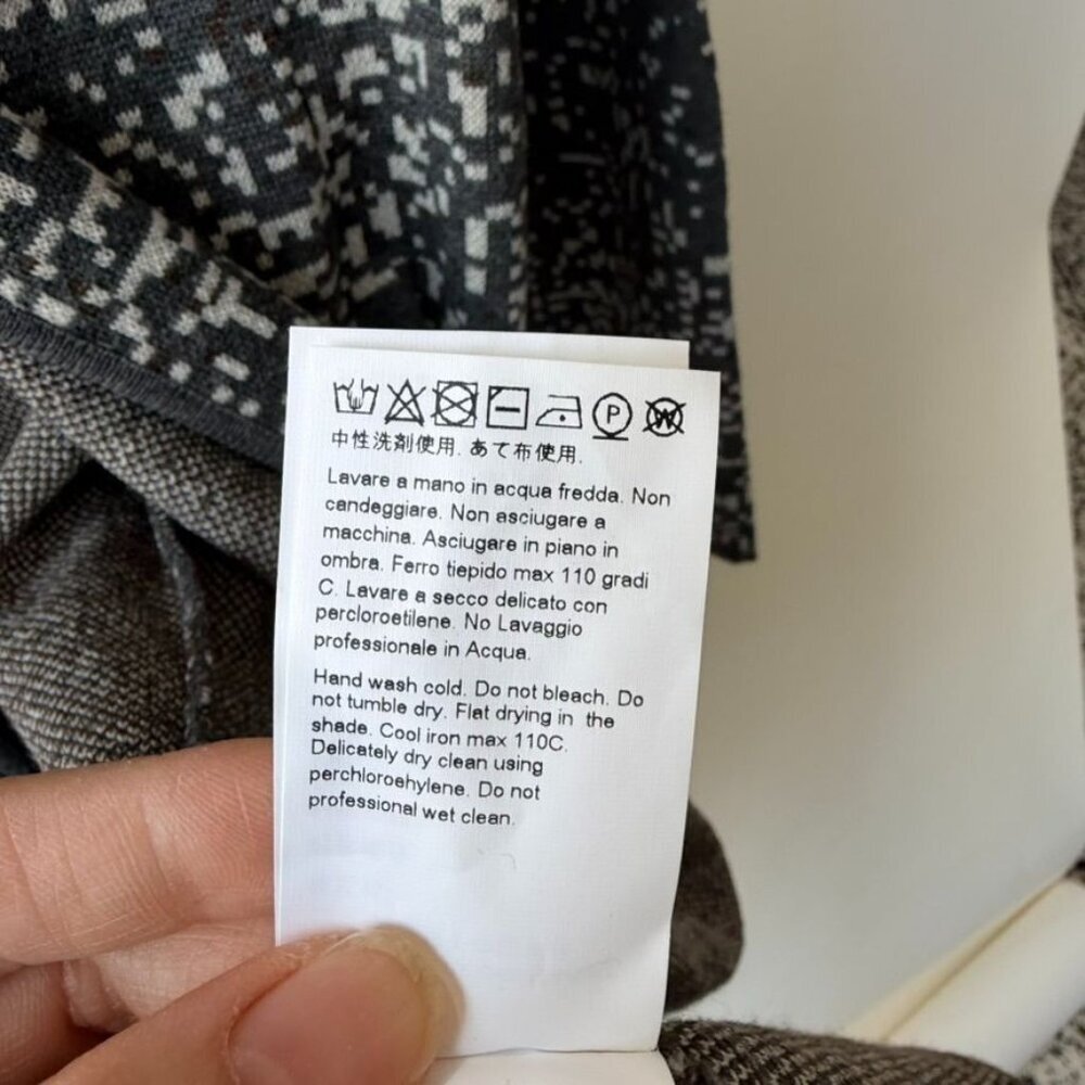 Marina Rinaldi knit Dress and Jacket COMBO– Gray/white Size M - Picture 13 of 16